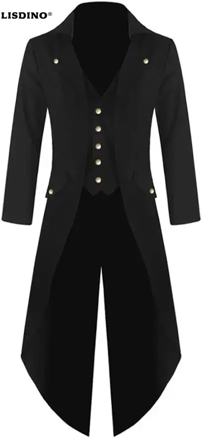 Vintage Victorian Fashion - Herren Steampunk Gothic Jacke Viktorianischer Frack
