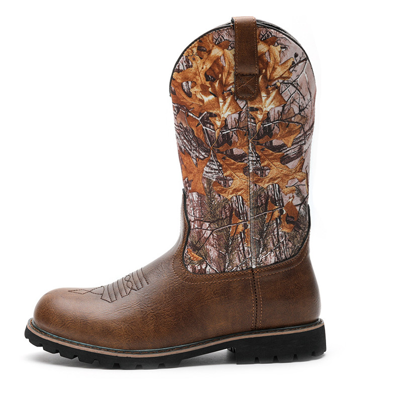 Vintage Fashion Mens - Große Größe 48 Herrenstiefel Klassische handgefertigte