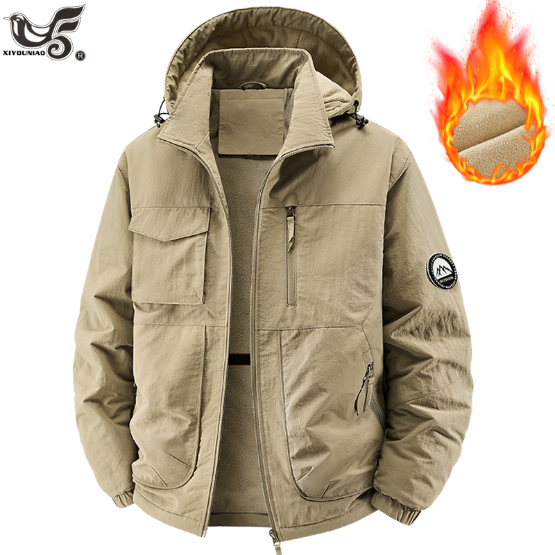 Varsity Jacket Wool - Männer Parkas Dicke Warme Mit Kapuze