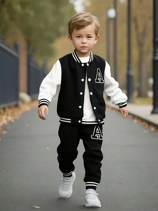 Varsity Jacket Wool - Zweiteiliges Set aus Varsity-Jacke und Jogginghose