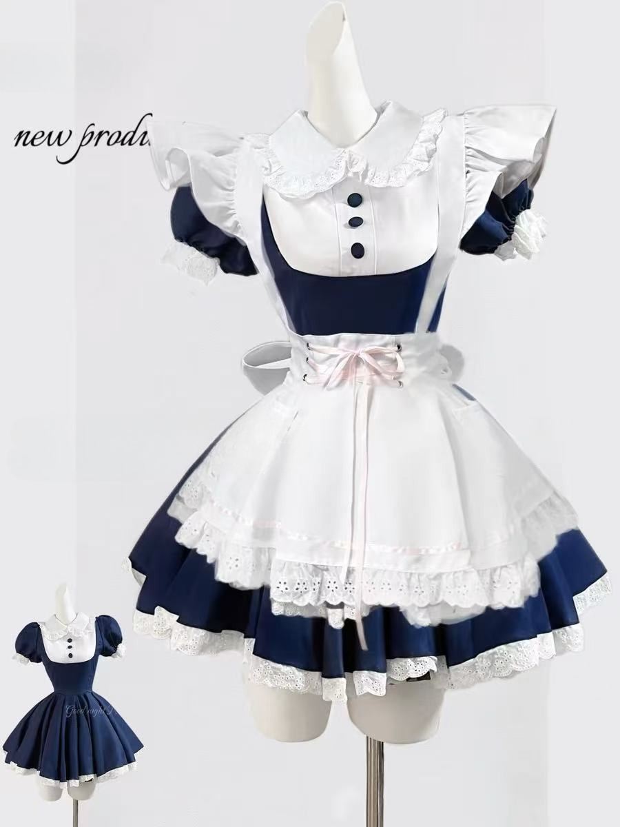 Vintage Fashion Pieces - Gothic Schwarz Lolita 3-teilige Kleider Sets