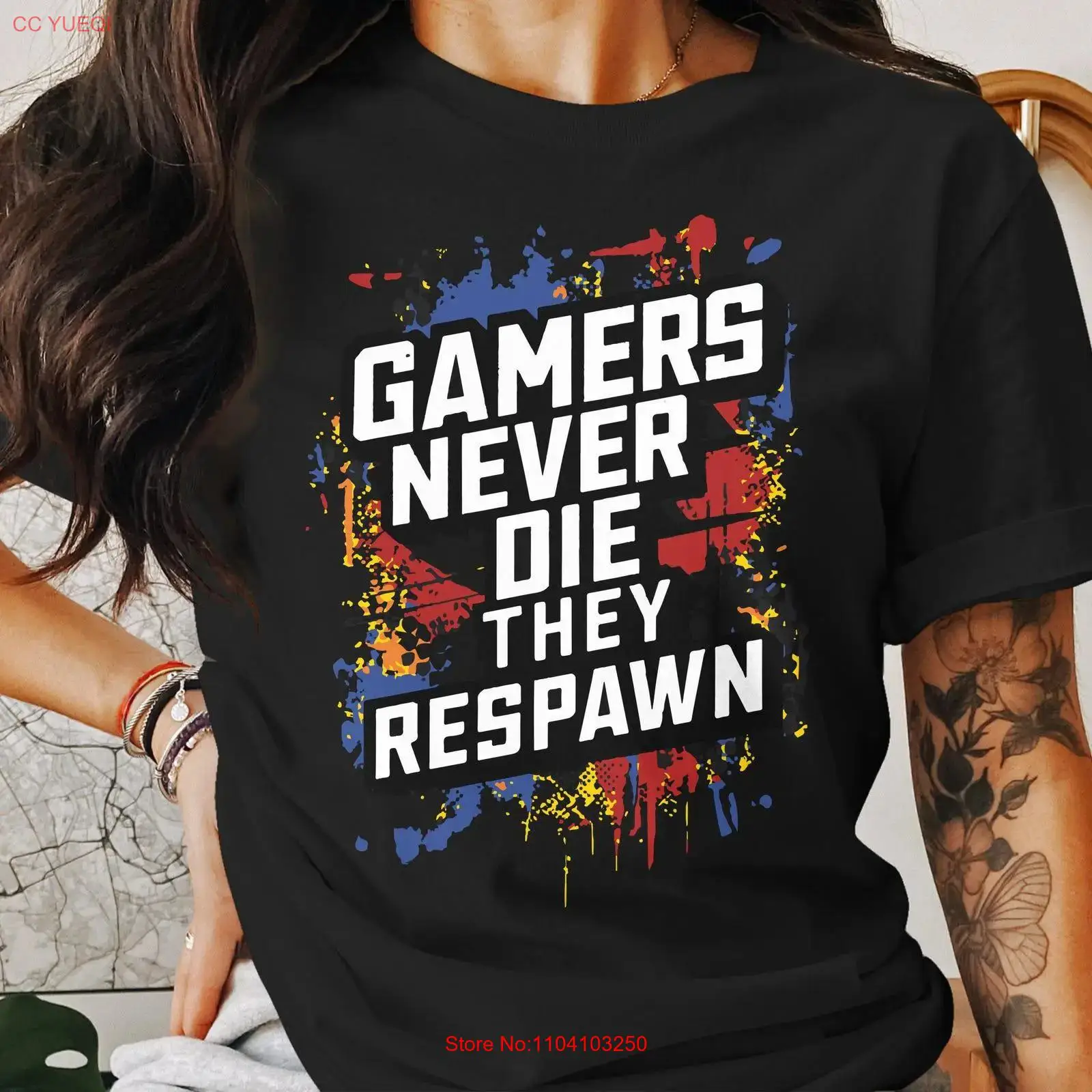 Vintage Fashion Video - Gamers Never Die They Respawn T-Shirt,