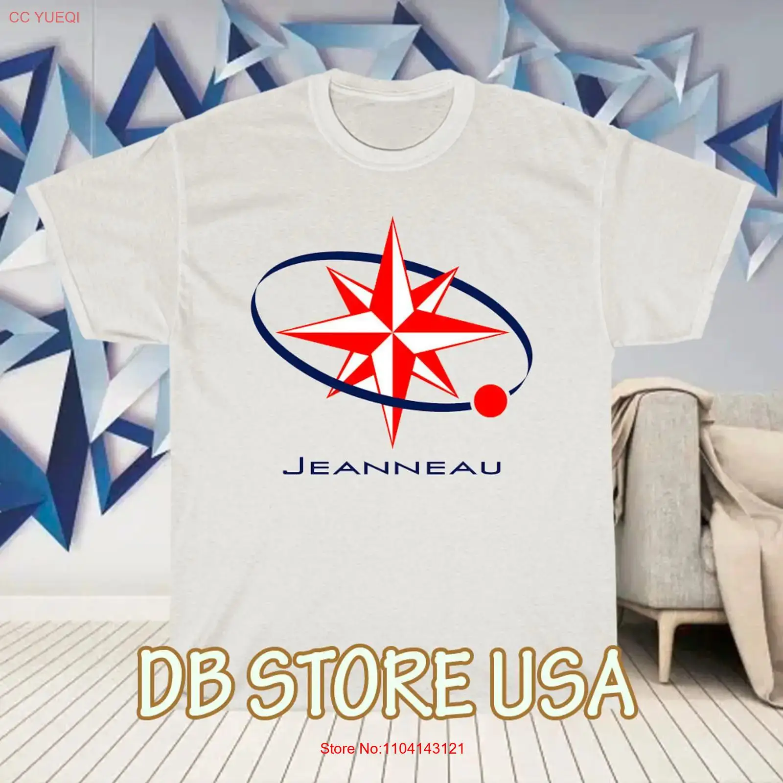Vintage Yacht Fashion - Neues Jeanneau Yachts Segelboot-Logo-T-Shirt, lustig, Größe