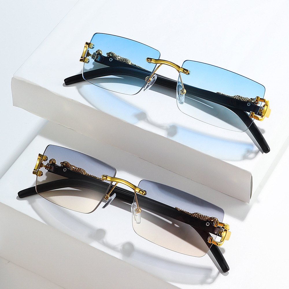 Vintage Fashion Images - 1 Stück Modische Vintage Randlose Sonnenbrille
