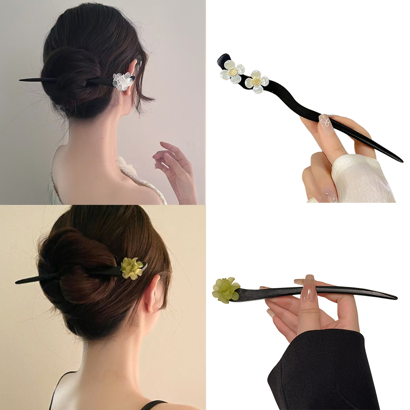 Vintage Fashion In Chinese - Vintage Chinesischen Stil Holz Blume Haar