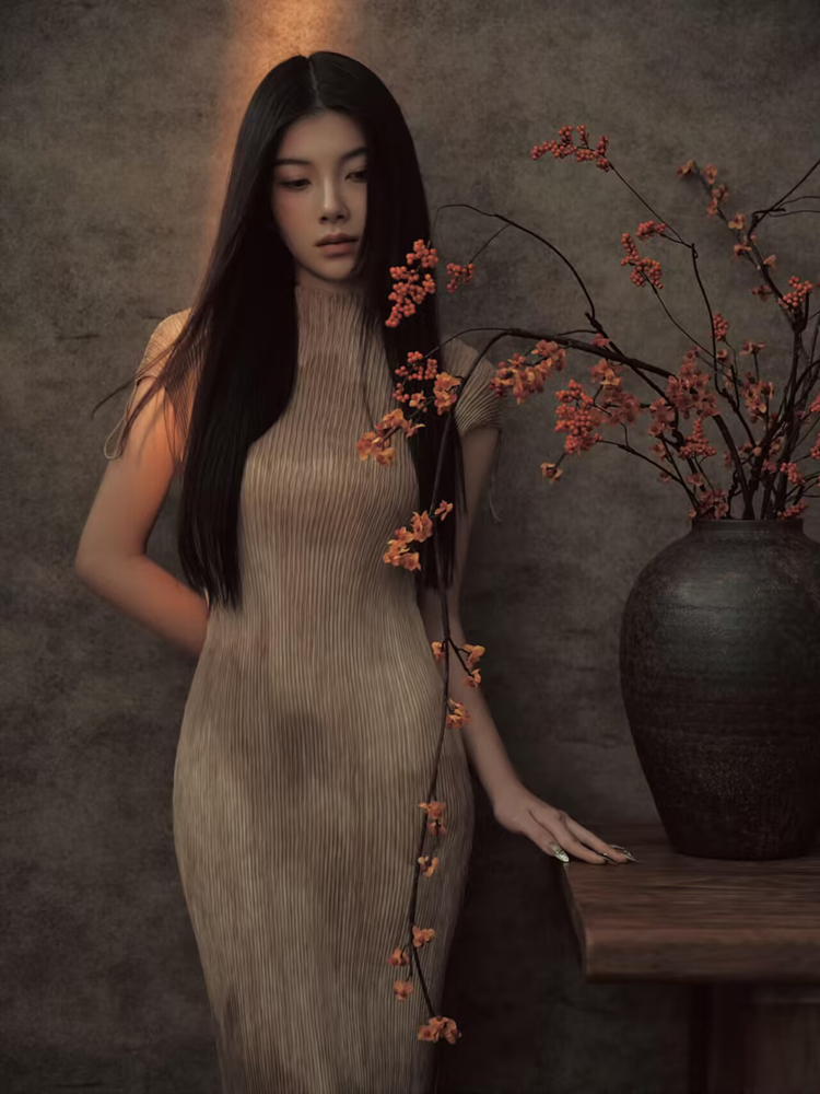 Vintage Fashion In Chinese - Neu 2026 Chinesischer Stil Porträt-Kunstfotografie Kostüm