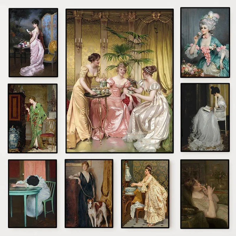 Vintage Victorian Fashion - Die Renaissance Frauen Porträt Poster Vintage