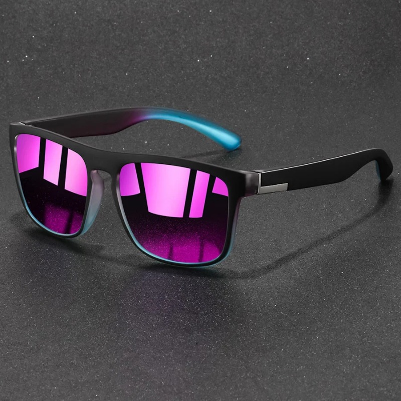Vintage Fashion Images - Modische Vintage Quadratische Sport-Sonnenbrille für Männer