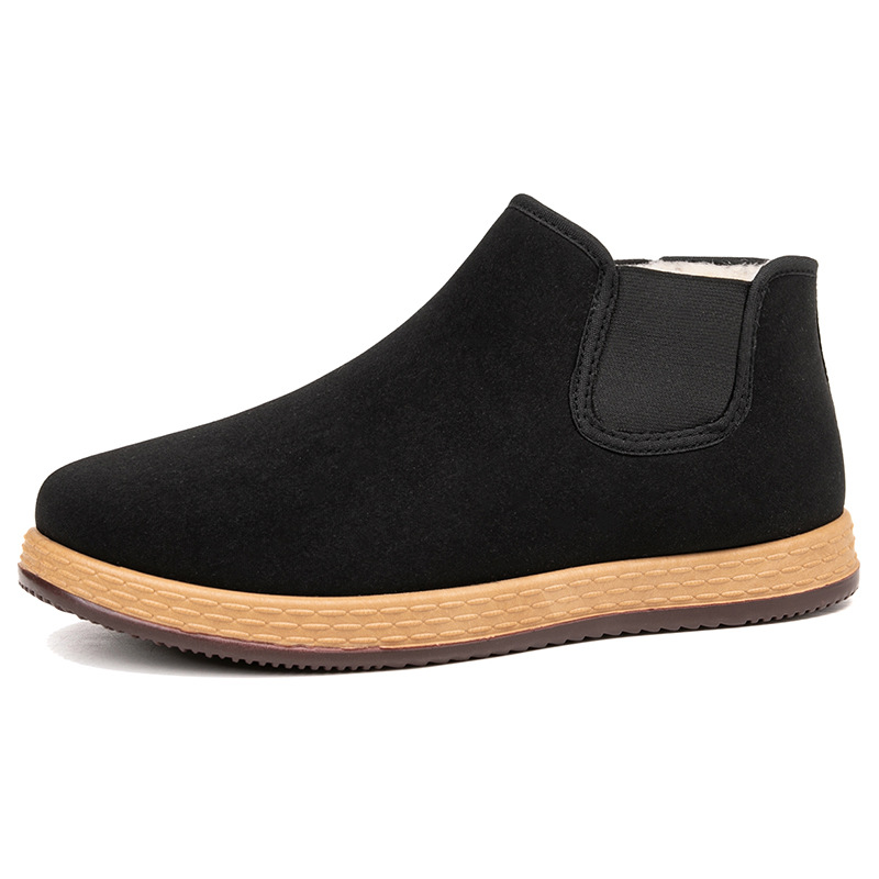 Vintage Fashion Mens - Herren-Baumwollschuhe, Herren-Winter-Neuheit, Plüschgefütterte, Modische Vintage-Slipper, Bequeme