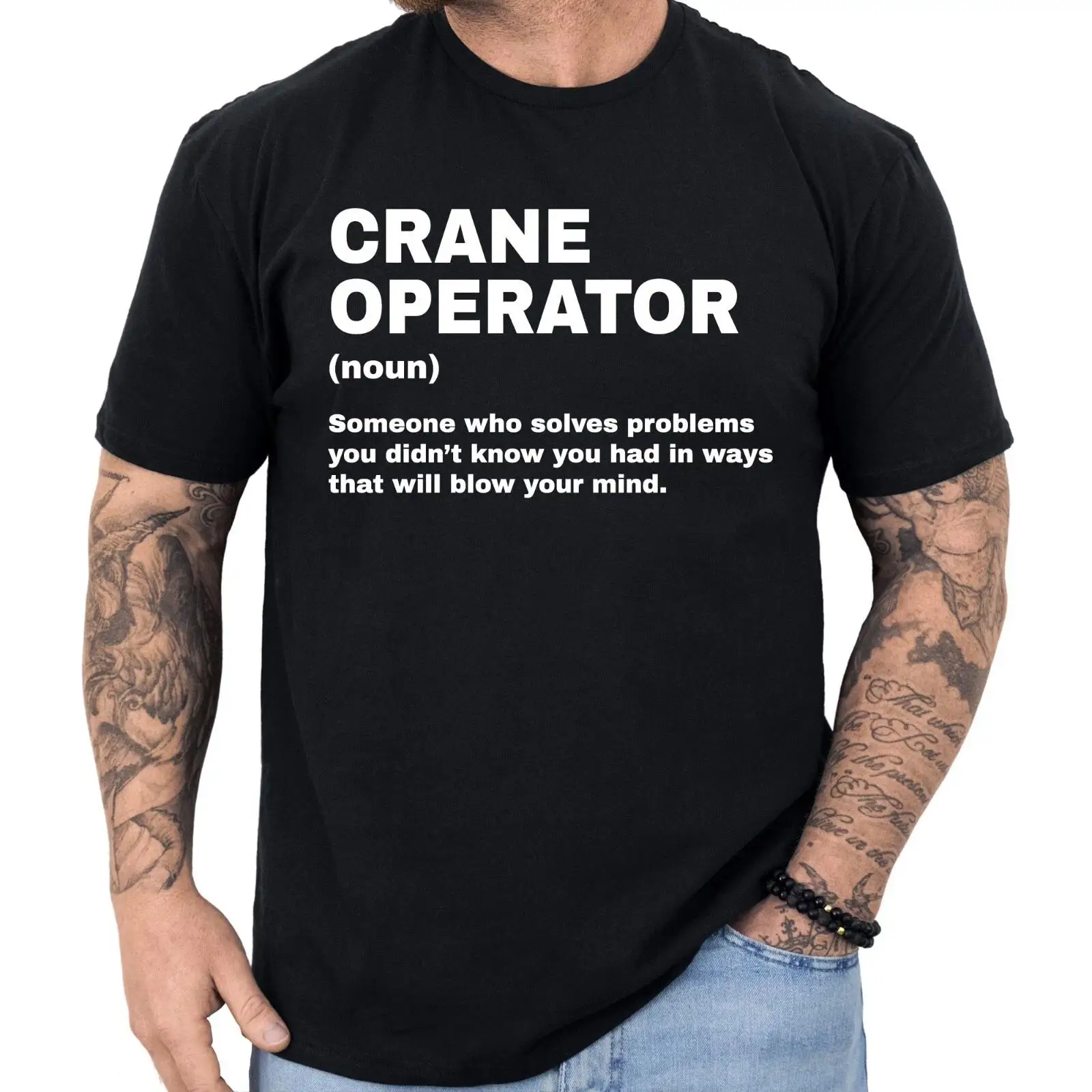 Vintage Fashion Definition - T-Shirt mit Aufschrift „Crane Operator Definition“,