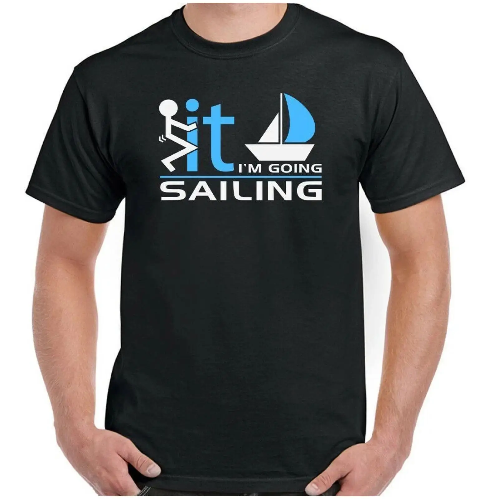 Vintage Yacht Fashion - Segel-T-Shirt für Herren, lustiges Boot, aufblasbare
