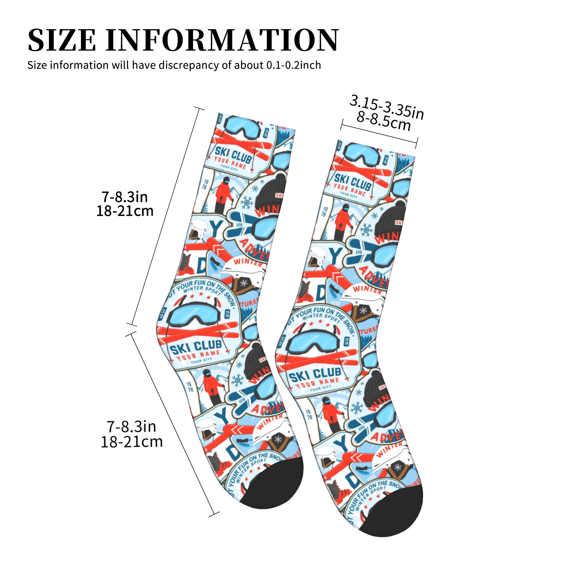 Vintage Red Blue Ski Club Sock – Vintage Fashion Mens Bewertung und Preis
