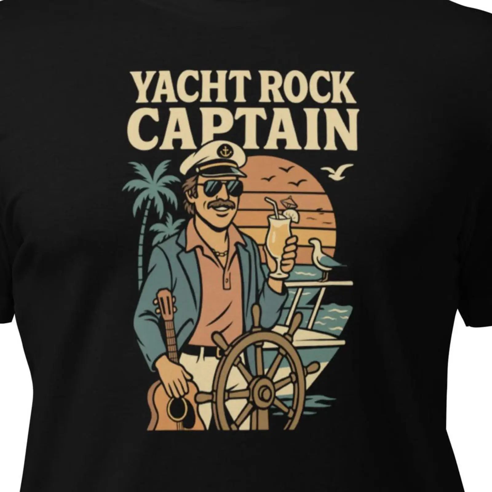 Yacht Rock Captain T-Shirt Ret – Vintage Yacht Fashion Bewertung und Preis
