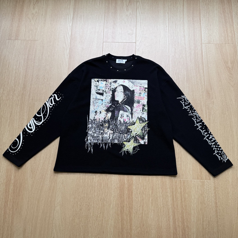 Herren High-Street-Graffiti-T- – Vintage Fashion Mens Bewertung und Preis