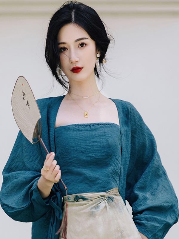 Übergröße Blumenmuster Offener – Vintage Fashion In Chinese Bewertung und Preis