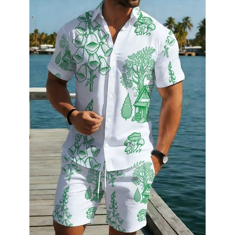 Herren Leichtgewicht Polyester – Printed Floral Shirt Bewertung und Preis