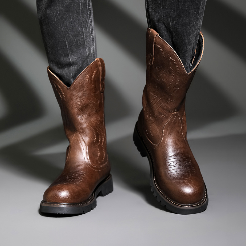 Mode Herren Cowboy Stiefel Neu – Vintage Fashion Mens Bewertung und Preis
