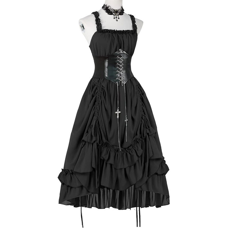 Damen Gothic Kleid Korsett Sli – Vintage Slip Dress Bewertung und Preis