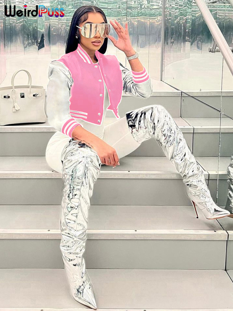 Weird Puss Fluffy Letter Kurze – Varsity Jacket Wool Bewertung und Preis