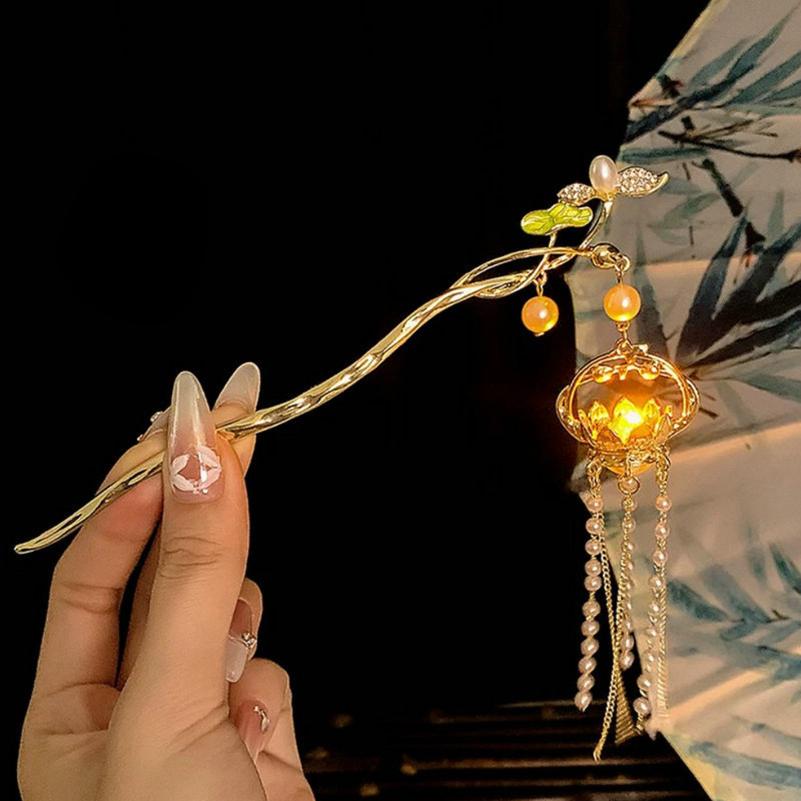 Leuchtende Blume Haarnadel Für – Vintage Fashion In Chinese Bewertung und Preis