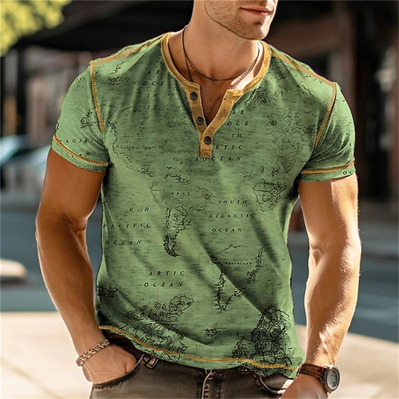 Herren-Henry-Shirts mit lustig – Vintage Fashion Mens Bewertung und Preis