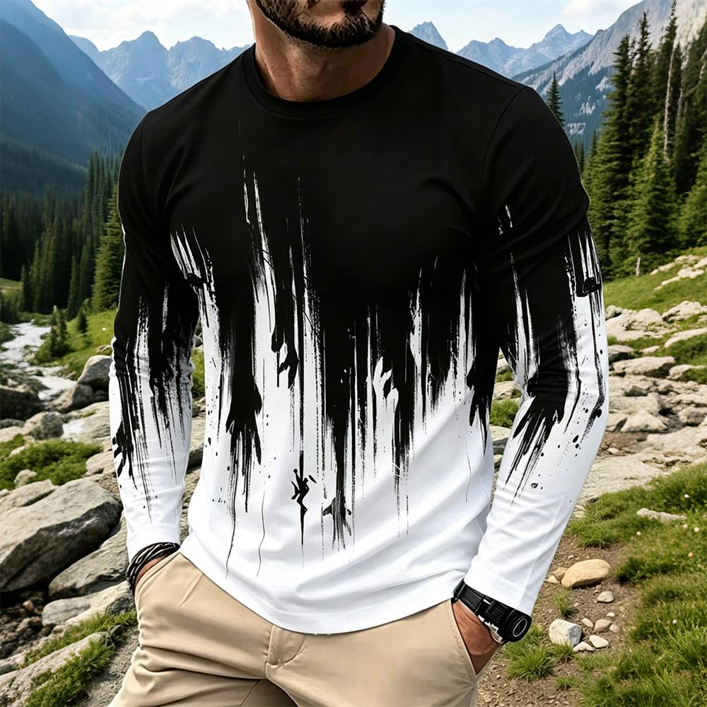 Herren Gradient Ink Splash Lan – Vintage Fashion Mens Bewertung und Preis