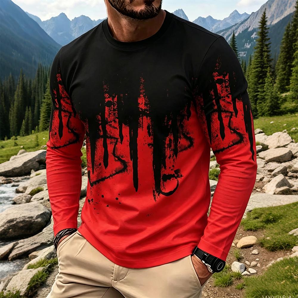 Herren Gradient Ink Splash Lan – Vintage Fashion Mens Bewertung und Preis